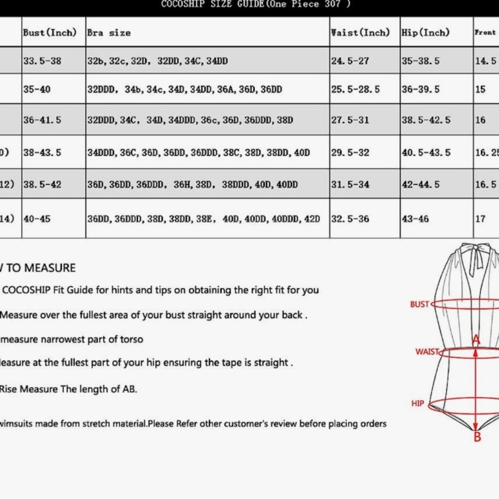 NWT Cocoship Swim Suite 
82% Nylon, 18% Elastane
Care Instructions
Hand Wash On - Picture 3 of 8